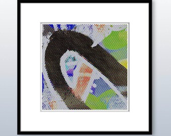 Printable, abstract, op-art, pop art, comic book modern art. Scaleable print available for immediate download and self printing.