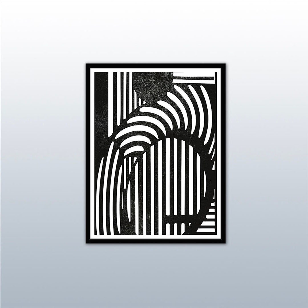 Portal ~ Large Poster Sized Format Linocut Digital Print for Immediate ...