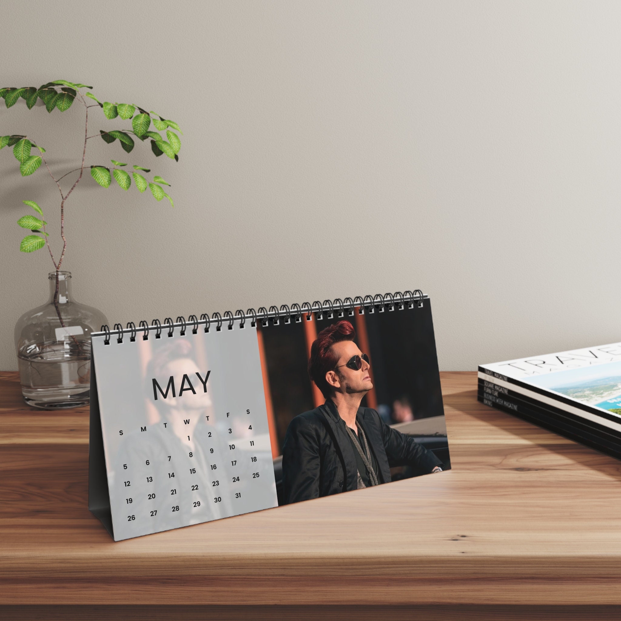 david-tennant-desk-calendar-2024-doctor-who-crowley-good-omens