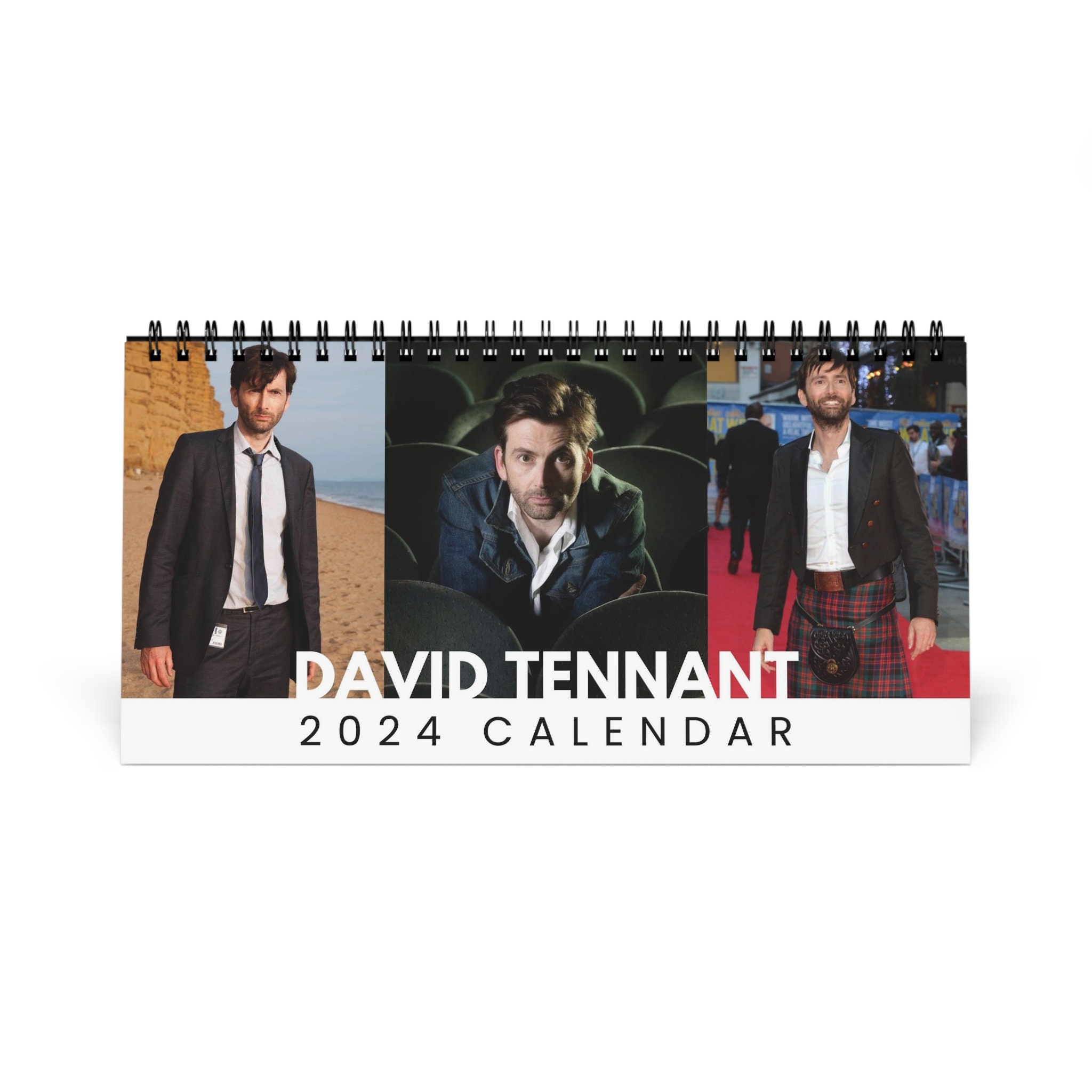 David Tennant Desk Calendar 2024 Doctor Who Crowley Good Etsy Canada