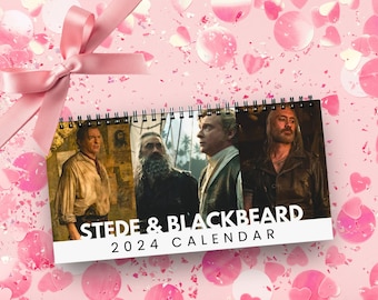 Stede und Blackbeard Tischkalender 2024, OFMD, Stede Bonnet, Gentleman Pirat, Unsere Flagge bedeutet Tod, BlackBonnet