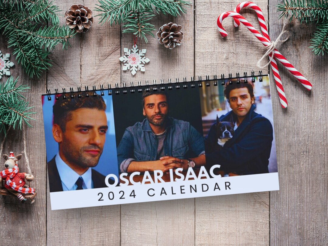 Oscar Isaac Desk Calendar 2024 Moon Knight Poe Dameron Gift Etsy
