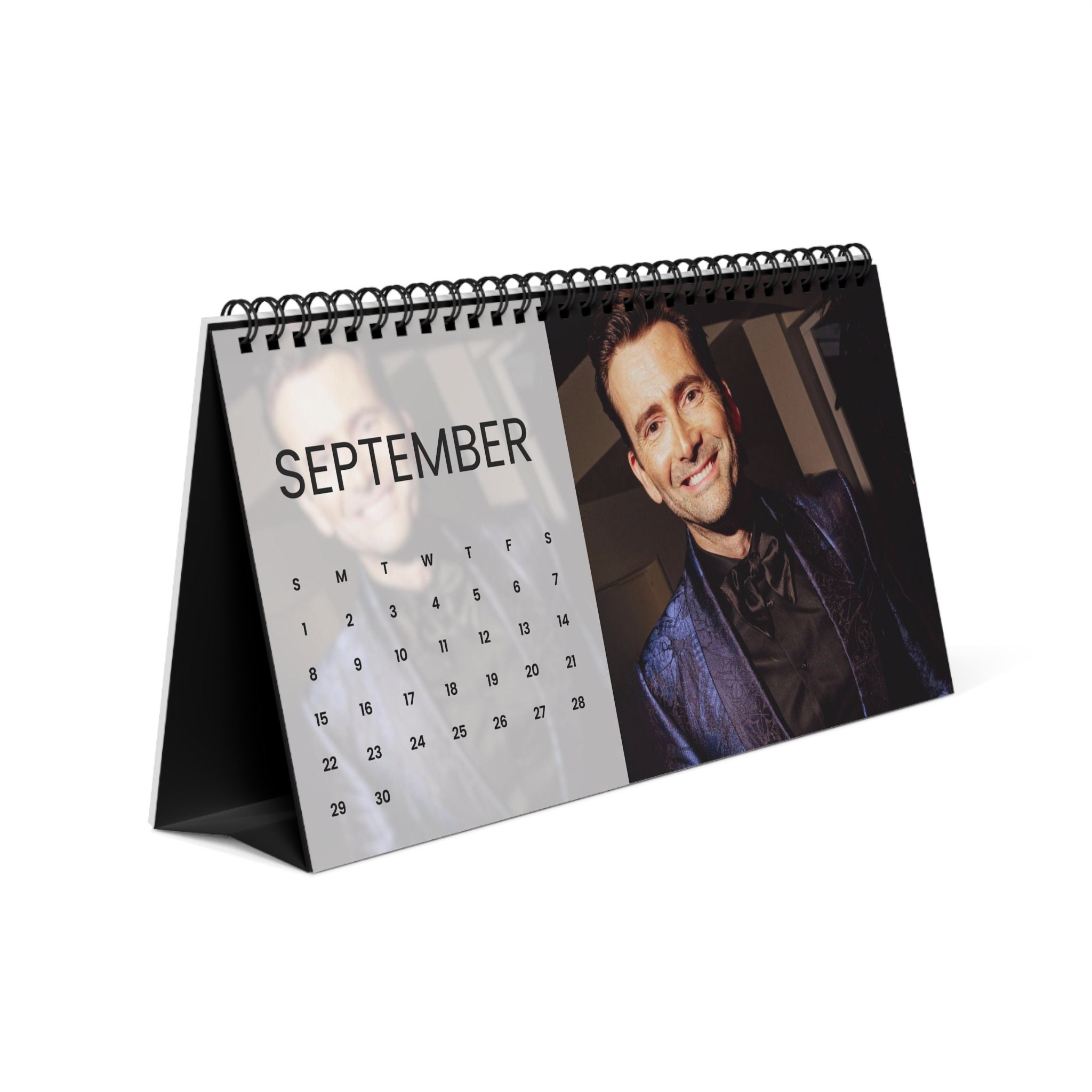 David Tennant Desk Calendar 2024 Doctor Who Crowley Good Etsy Canada
