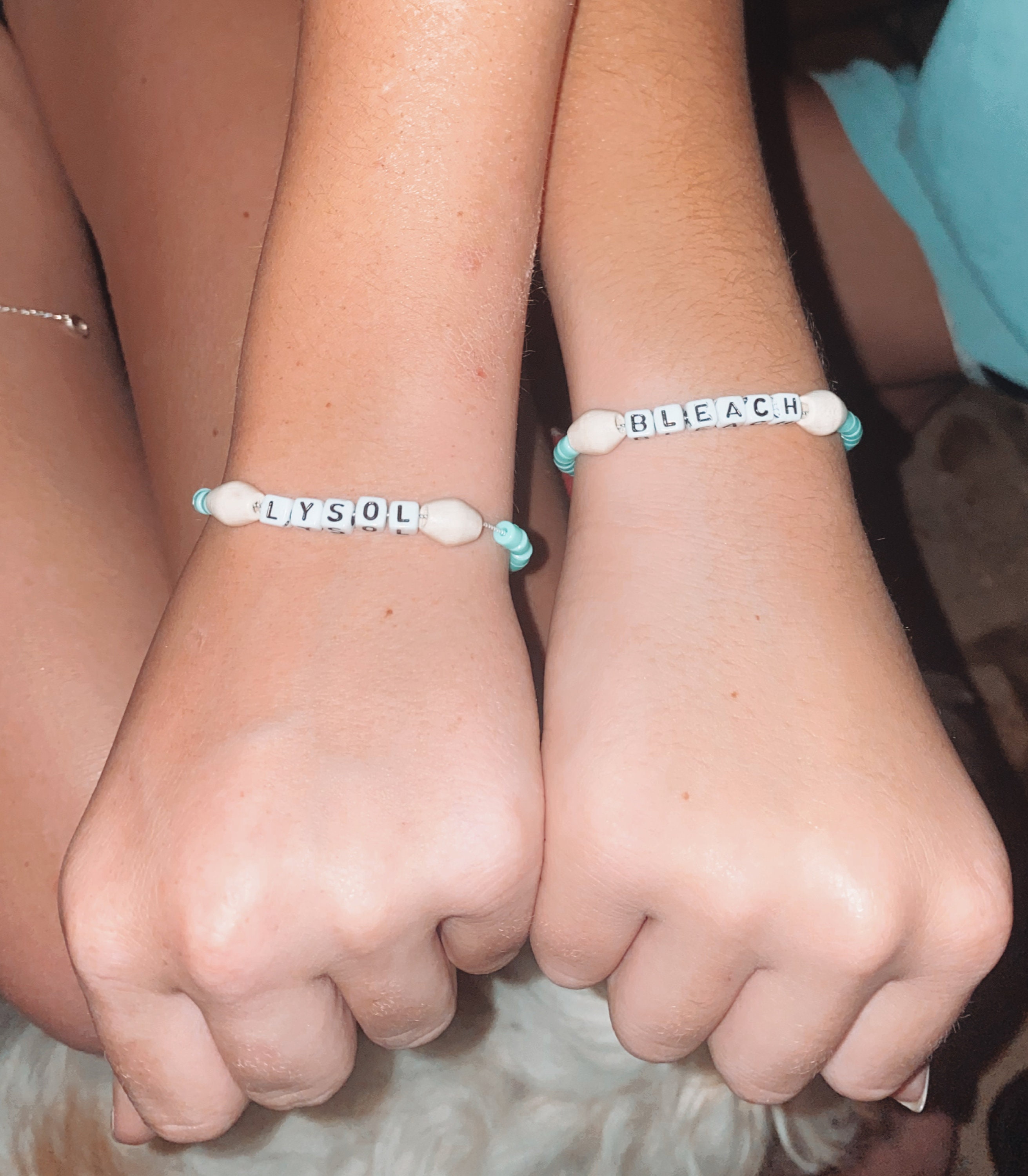 VSCO Girls INS Basic Matching Clay Bead Bracelets With Lettering Hello Ciao  Bonjou String Bangle For Unisex Design In From Melody2041, $18.52 |  DHgate.Com