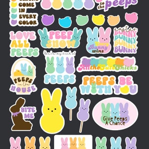 Peeps Ostersticker