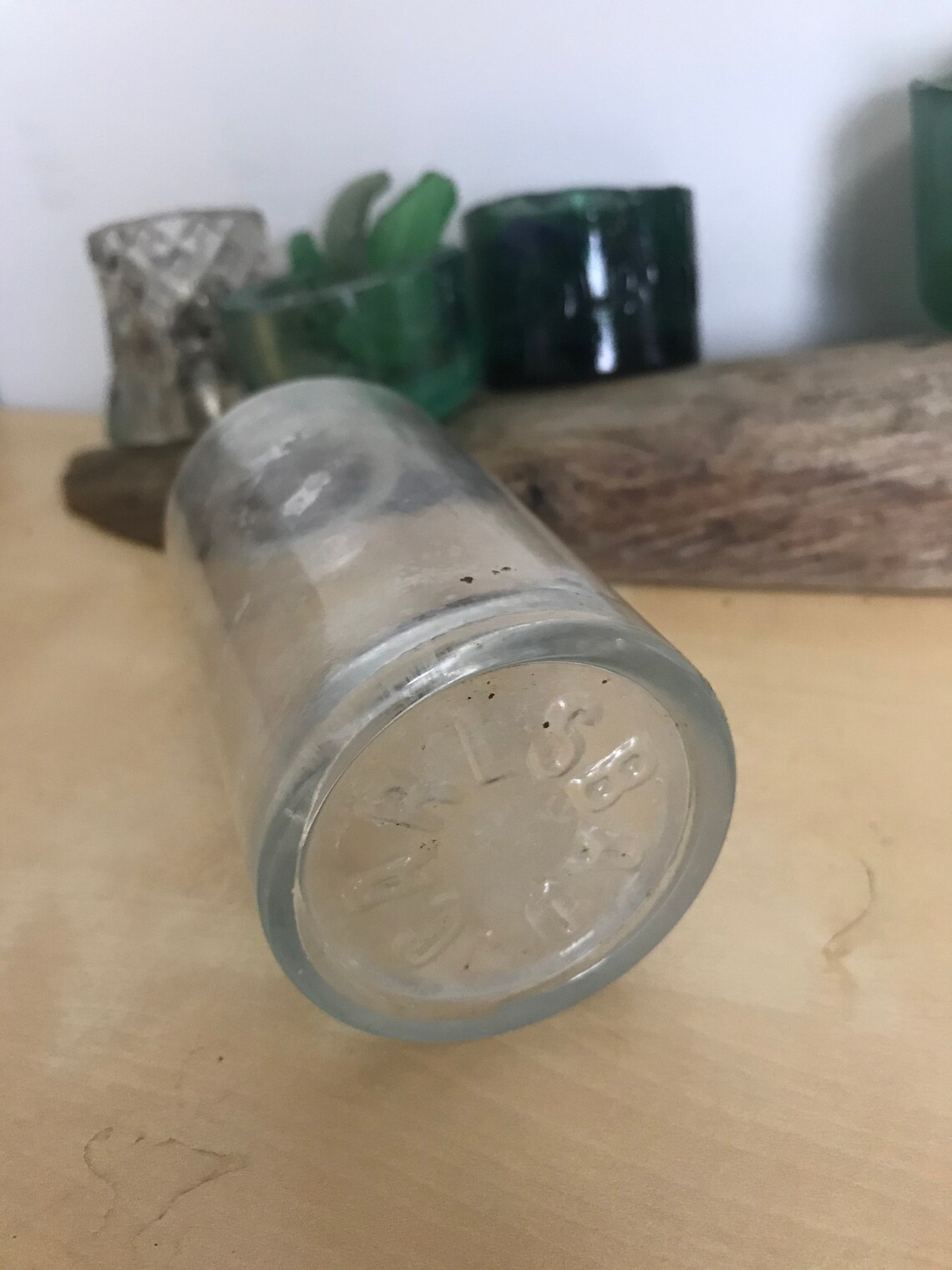 Antique Carlsbad Salts jar with ground lip Etsy