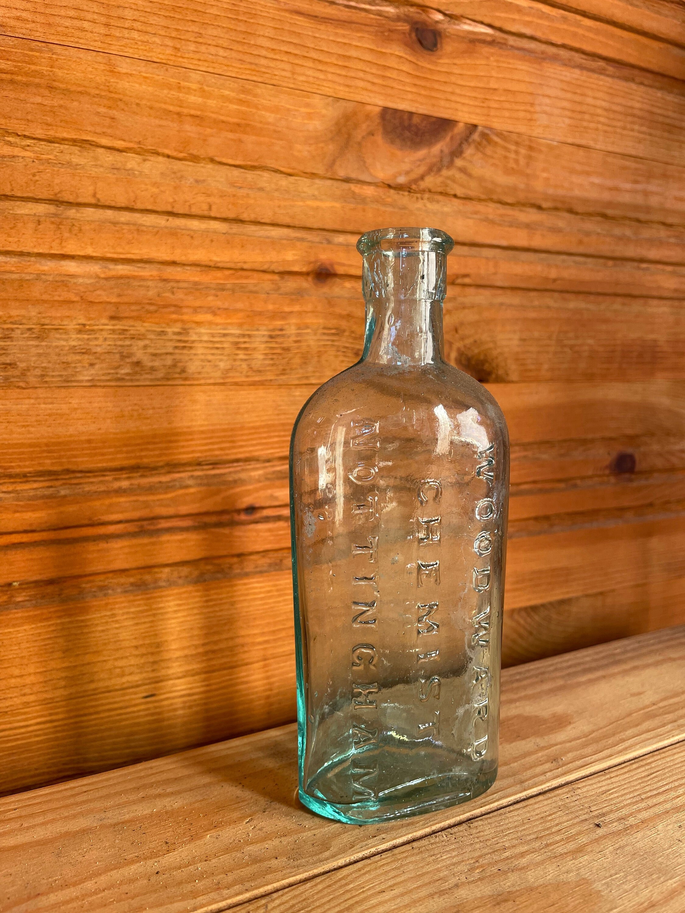 Vintage Woodward Chemist Bottle From Nottingham Etsy