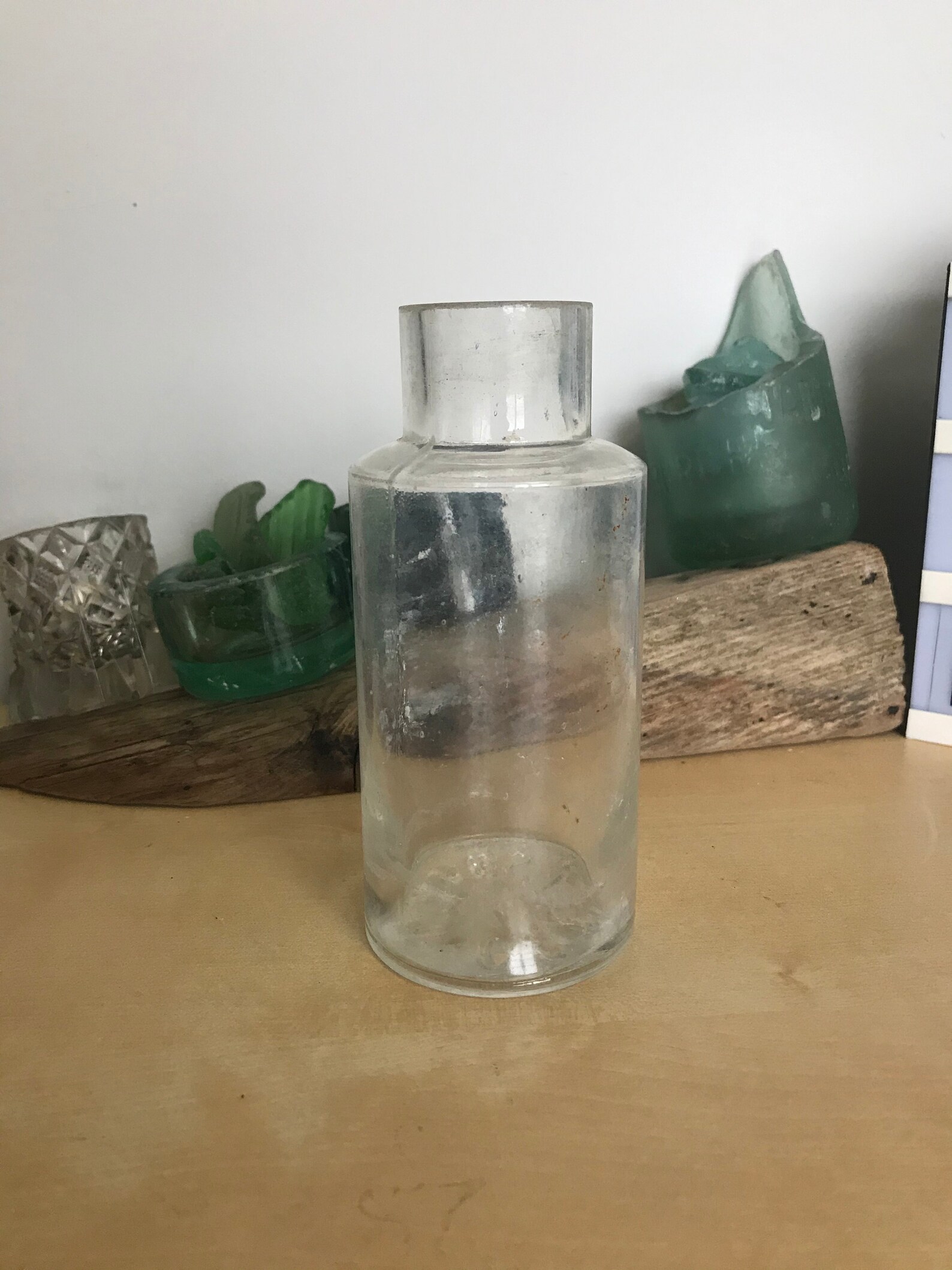 Antique Carlsbad Salts jar with ground lip Etsy