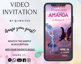 Frozen 2 Video Invitation , Invitation,Frozen 2, Frozen 2 Animated Invitation,Frozen 2 Invitation,Birthday Invitaion,Kids Invitation