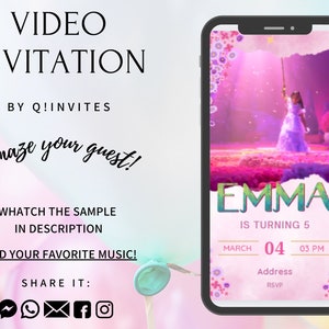 Encanto Video Invitation,Encanto, Encanto Animated Invitation, Encanto Invitation, Encanto Video, Isabella Invitation, Isabella Video