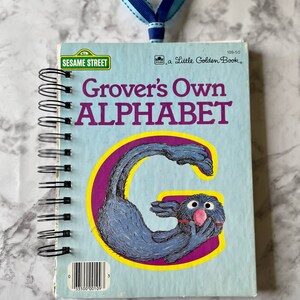 Little Golden Book Alphabet Book, Upcycled Junk Journal,Repurposed Storybook Journal, Children’s Recycled Diary, Bullet Journal, Scrapbook