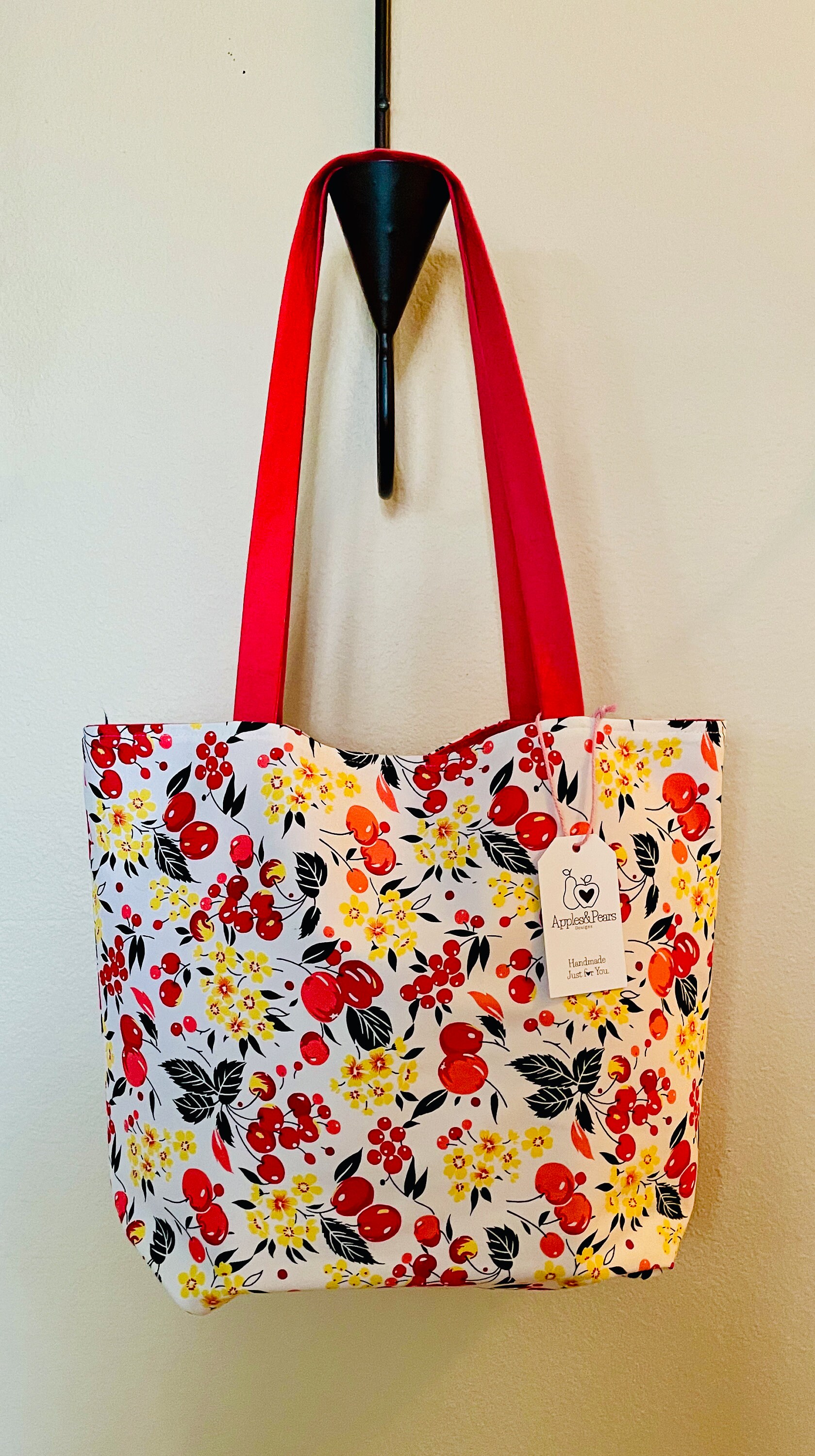 Canvas Shoulder Tote Bag, Women's Work Tote, Teacher Tote, Large Canvas