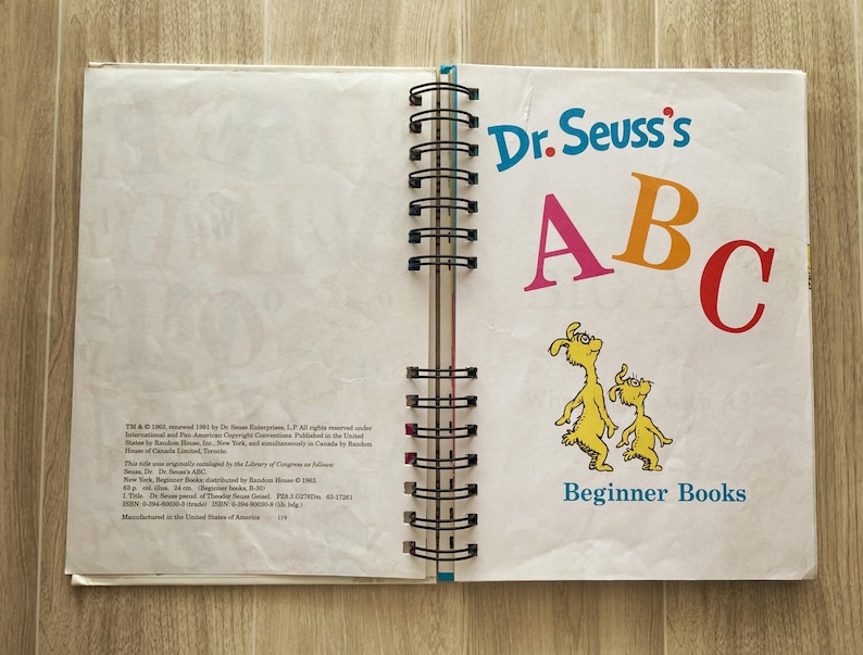 Repurposed Dr. Seuss ABC Journal: Upcycled Book, Gift for Writers - Etsy