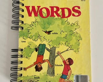 Little Golden Storybook Junk Journal, Repurposed Kids Book, Handmade Notebook, Upcycled Scrapbook, Bullet Journal,Recycled Day Planner
