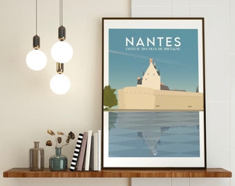 Affiche Nantes le château des Ducs de Bretagne