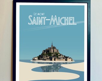 Affiche decorative du Mont Saint-Michel