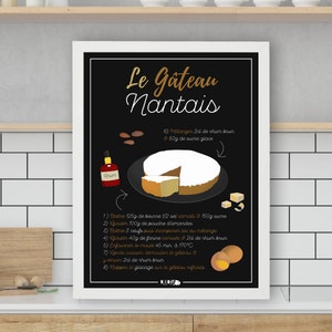 Affiche Recette Le Gâteau Nantais image 1