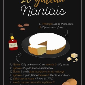 Affiche Recette Le Gâteau Nantais image 2