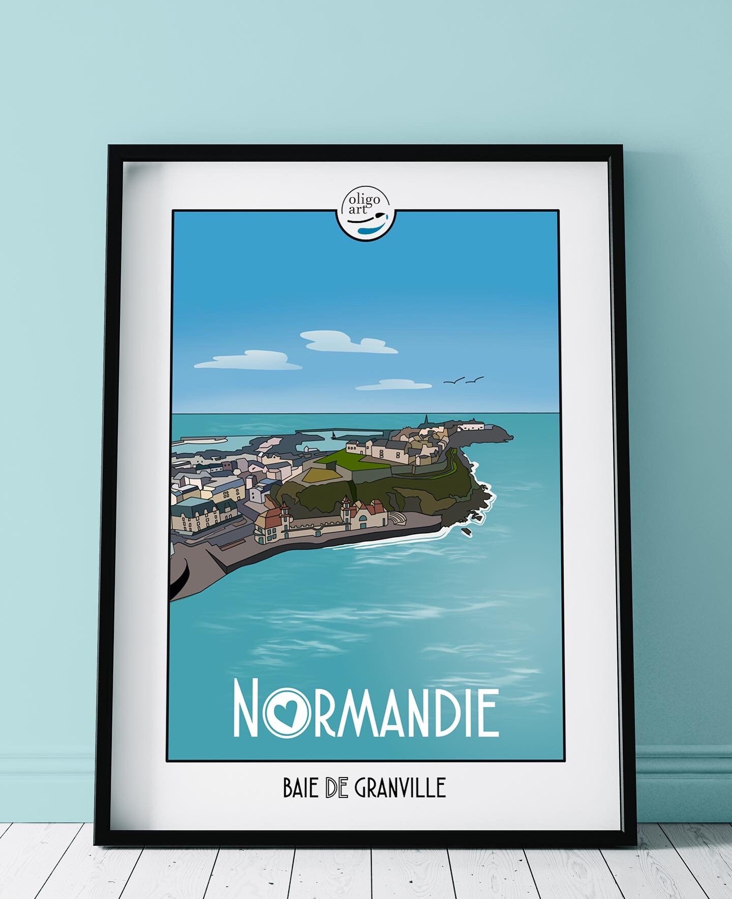 Affiche Décorative Normandie Baie de Granville