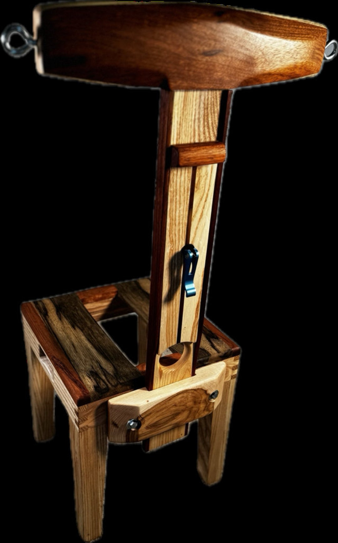 Solid Ash CBT Chair Rim Chair Queening Chair Femdom BDSM Dungeon