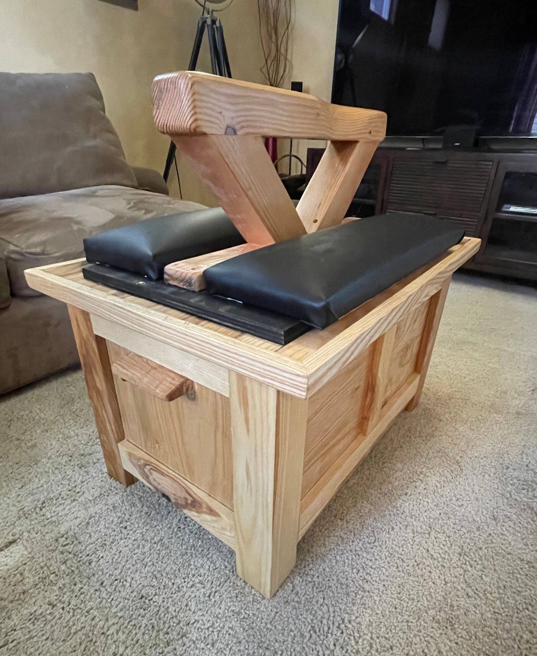 Handmade timber Ishidaki Kneeling Board - hardcore BDSM