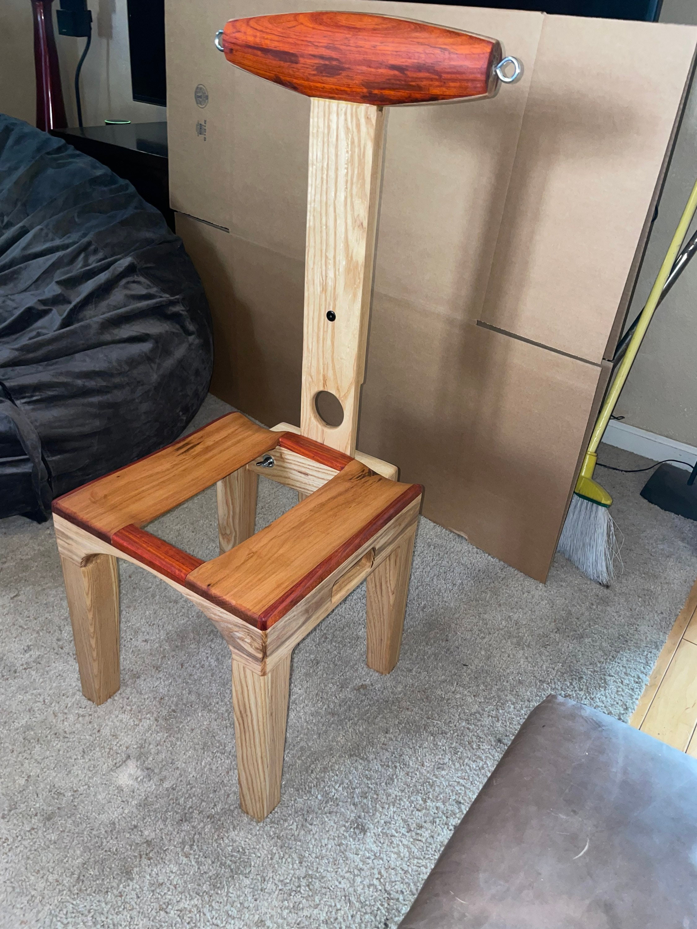 Solid Ash CBT Chair/ Rim Chair / Queening Chair / Femdom BDSM Etsy UK