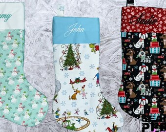 Personalized Quilted Christmas Stocking
