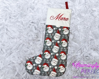 Personalized Quilted Christmas Stocking (Custom Sizes)