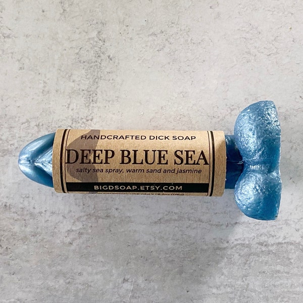 Deep Blue Sea | Ocean Dick Soap, Penis Soap, Gag Gift, Dirty Santa, White Elephant, Bachelorette Party Favor, Beach Theme Gift Idea