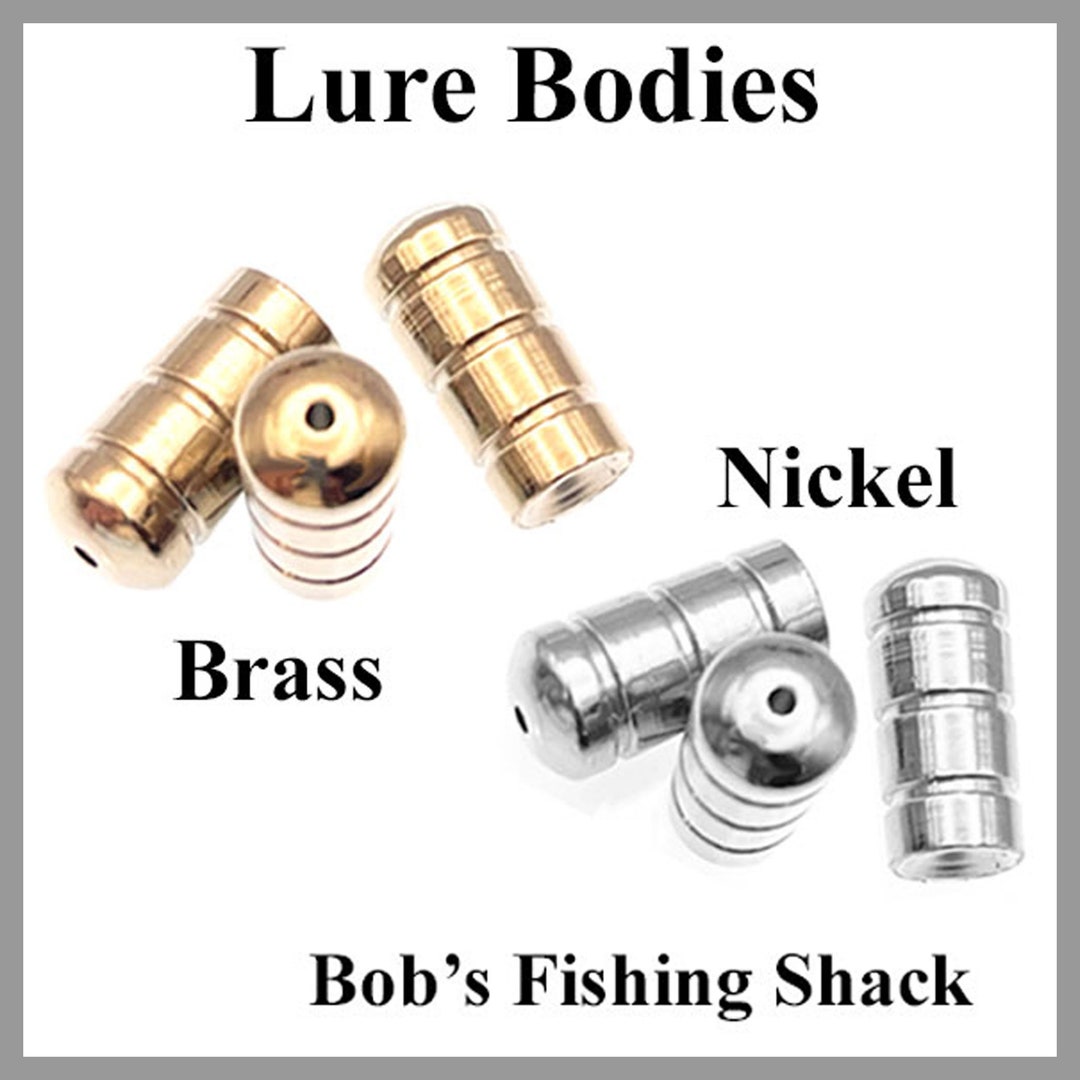 LURE BODIES Sold 10 Pcs per Pack, Brass and Nickel Lure Bodies to Make