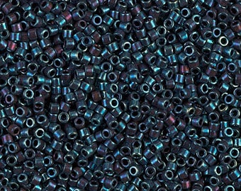 DB0025 Miyuki Delica Beadsd Size 11/0 Metallic Blue Iris Sold 50 grams