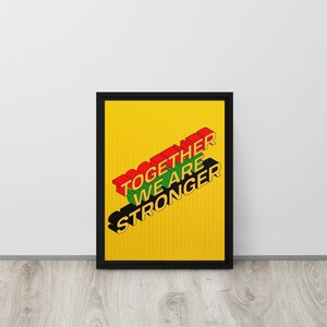 TOGETHER - Framed canvas