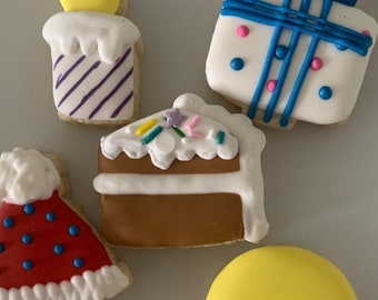 Mini Happy Birthday Cookies
