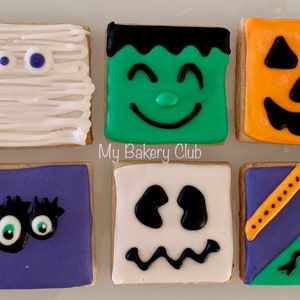 Mini Halloween Cookies / Halloween Favors / Halloween Sugar Cookies / Trick or Treat Gifts / Trick or Treat / Halloween Cookies