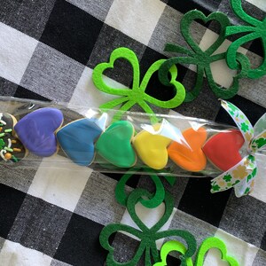 Mini St. Patrick&#39;s Lucky Heart Cookies