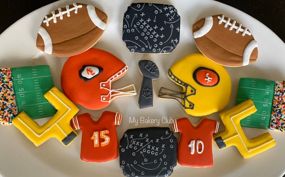 Super Bowl Football Cookies | Etsy