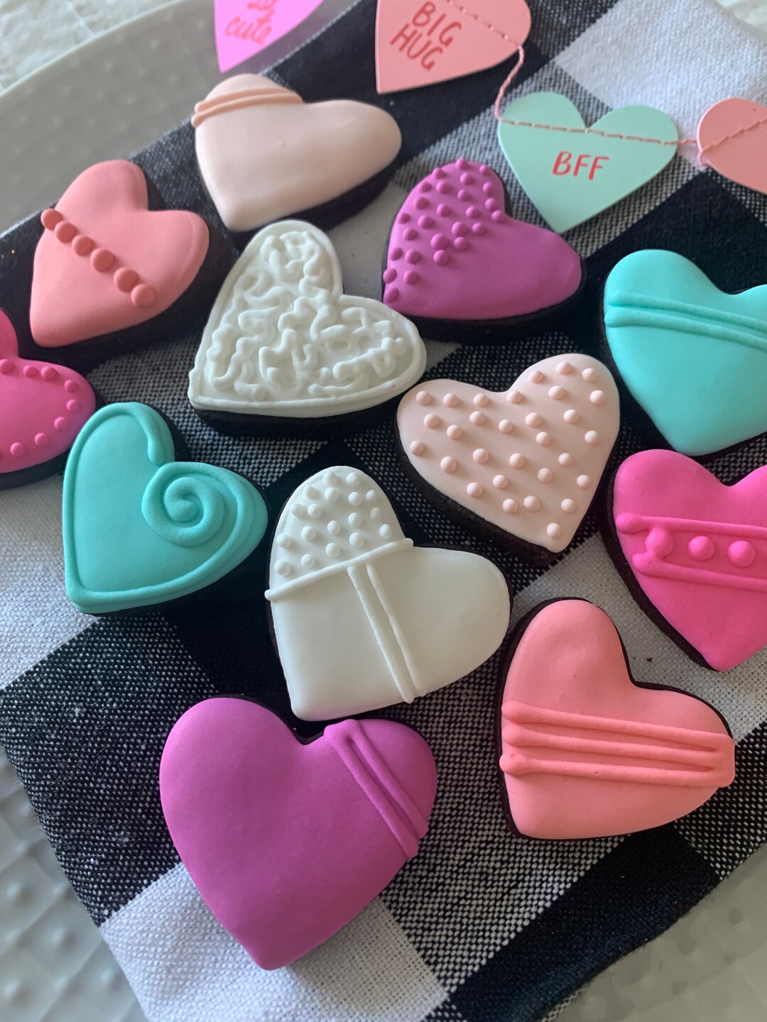 Mini St. Valentine Heart Cookies - Etsy