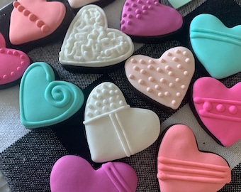 Mini St. Valentine Heart Cookies