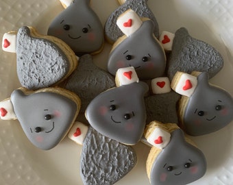Mini St. Valentine Kisses Cookies