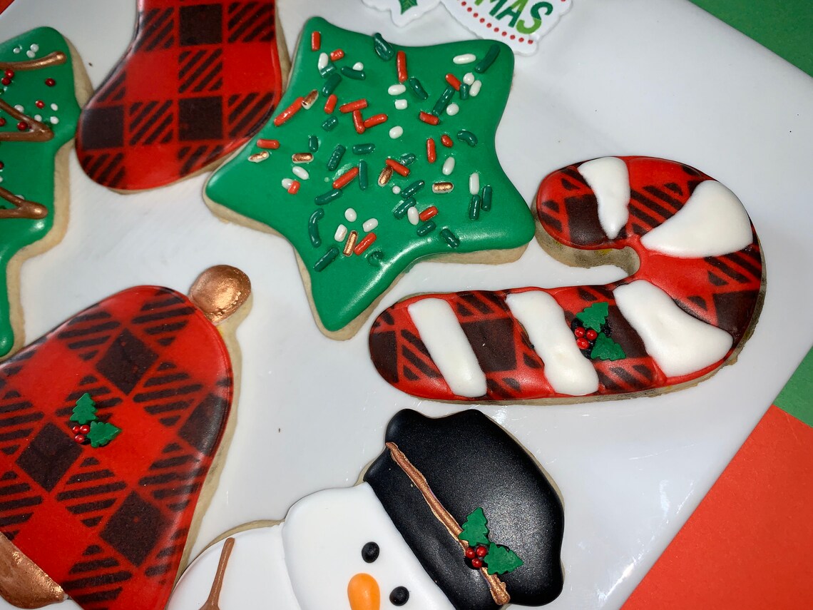 Christmas Cookies / Christmas Favors / Christmas Sugar Cookies | Etsy