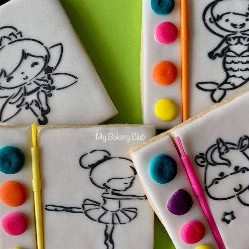 Paint Your Own Unicorn Cookie PYO Cookie Unicorn Cookie Etsy