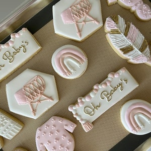 Boho Baby Shower Cookies