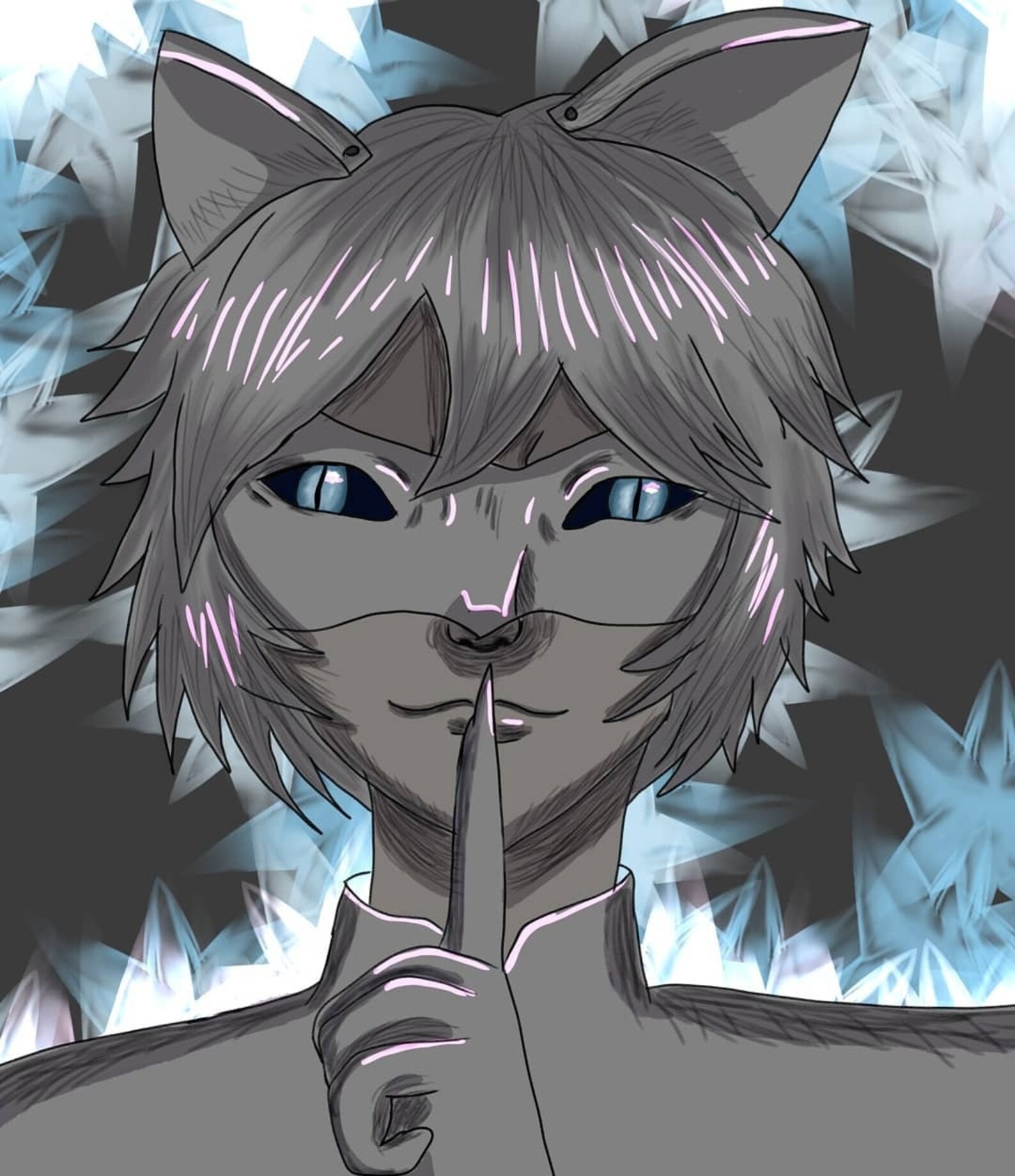 5x7 Print of Cat Noir Akumatized Etsy