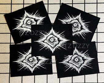 ItzDzzy / Visión Siniestra / Parche de tela para coser - Negro