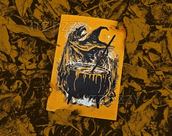 ItzDzzy / La Bruja del Caldero / Serigrafía