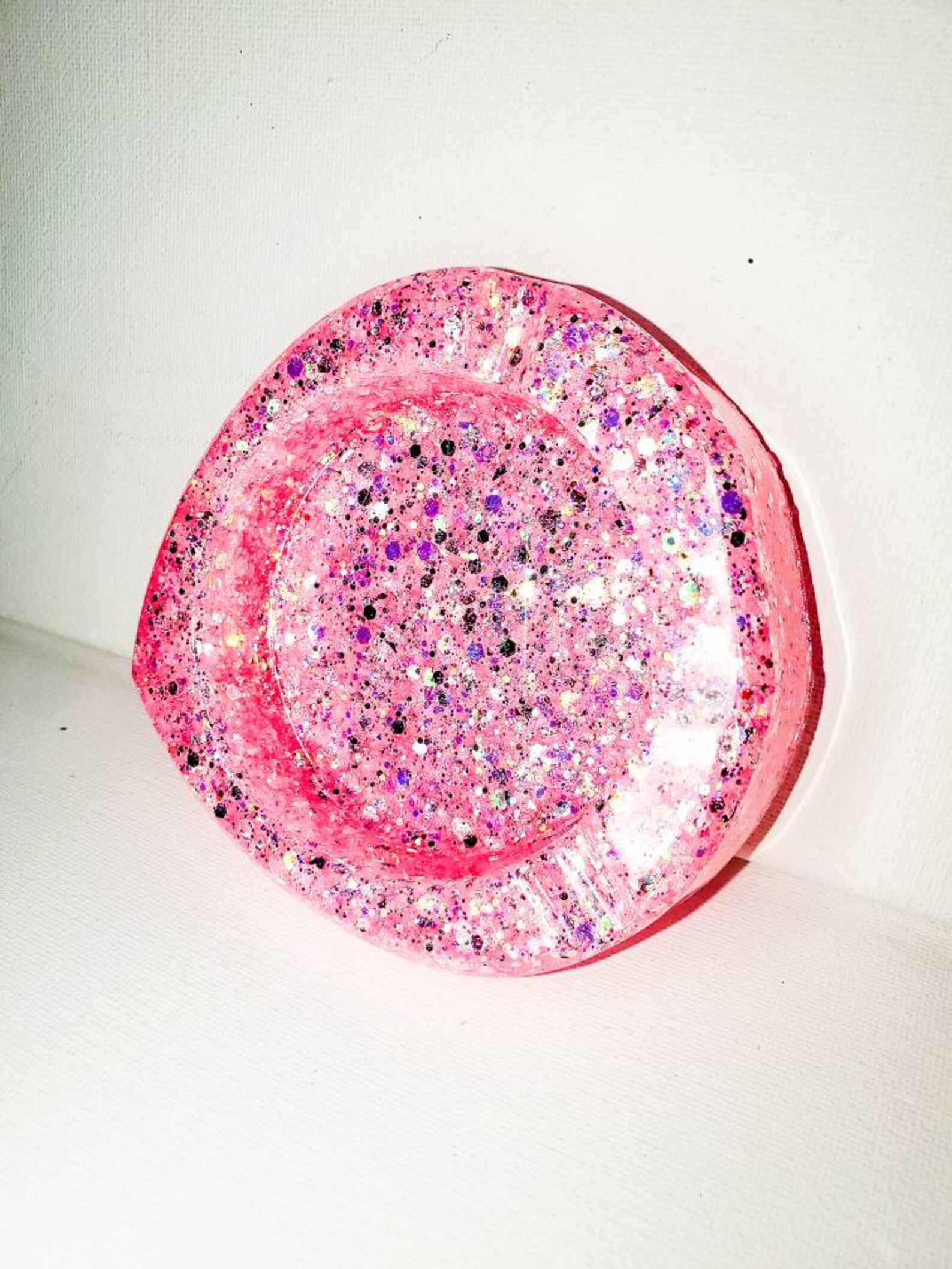 Pink glittered ashtray glitter ashtray pink ashtray Etsy