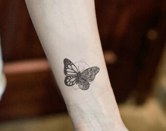 Small Butterfly Tattoo On Wrist