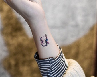 Elephant Tattoo Etsy Elephant Tattoo Etsy