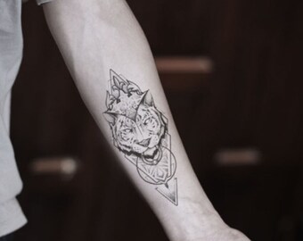Faux Tatouage Tigre Etsy