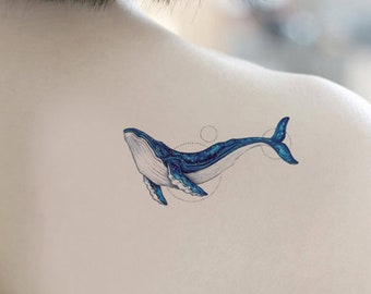 Whale Tattoo Etsy